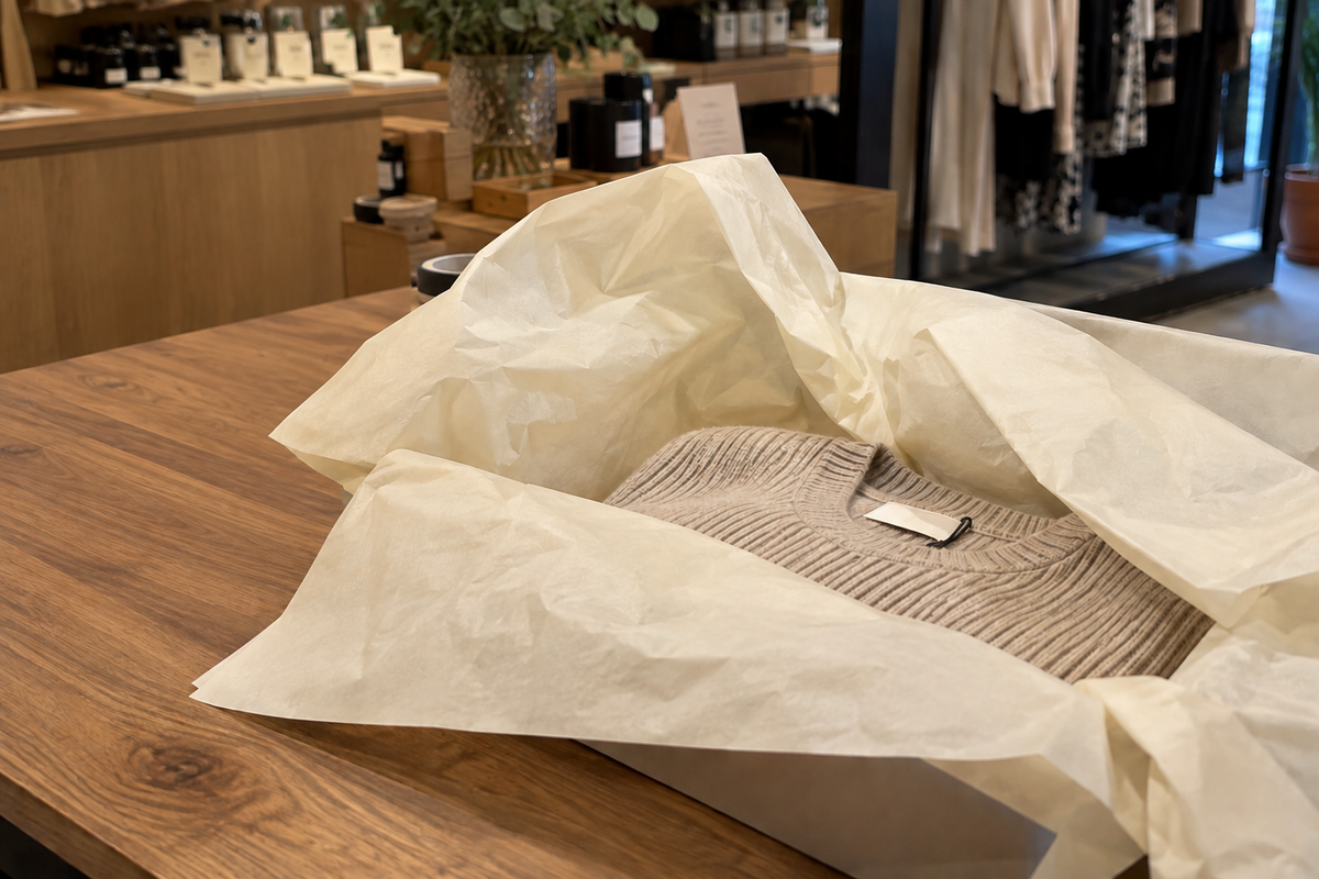 Cream MG Tissue Paper | 750x500mm | Pack of 500