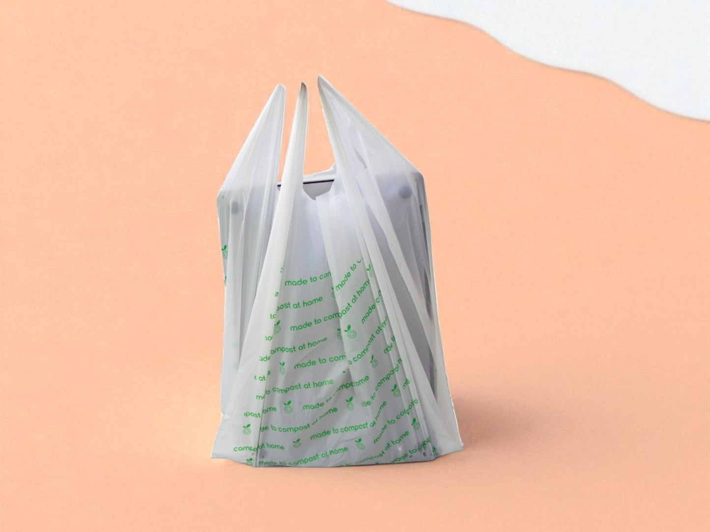 Compostable Vest Carrier bags - 1000 Per Carton