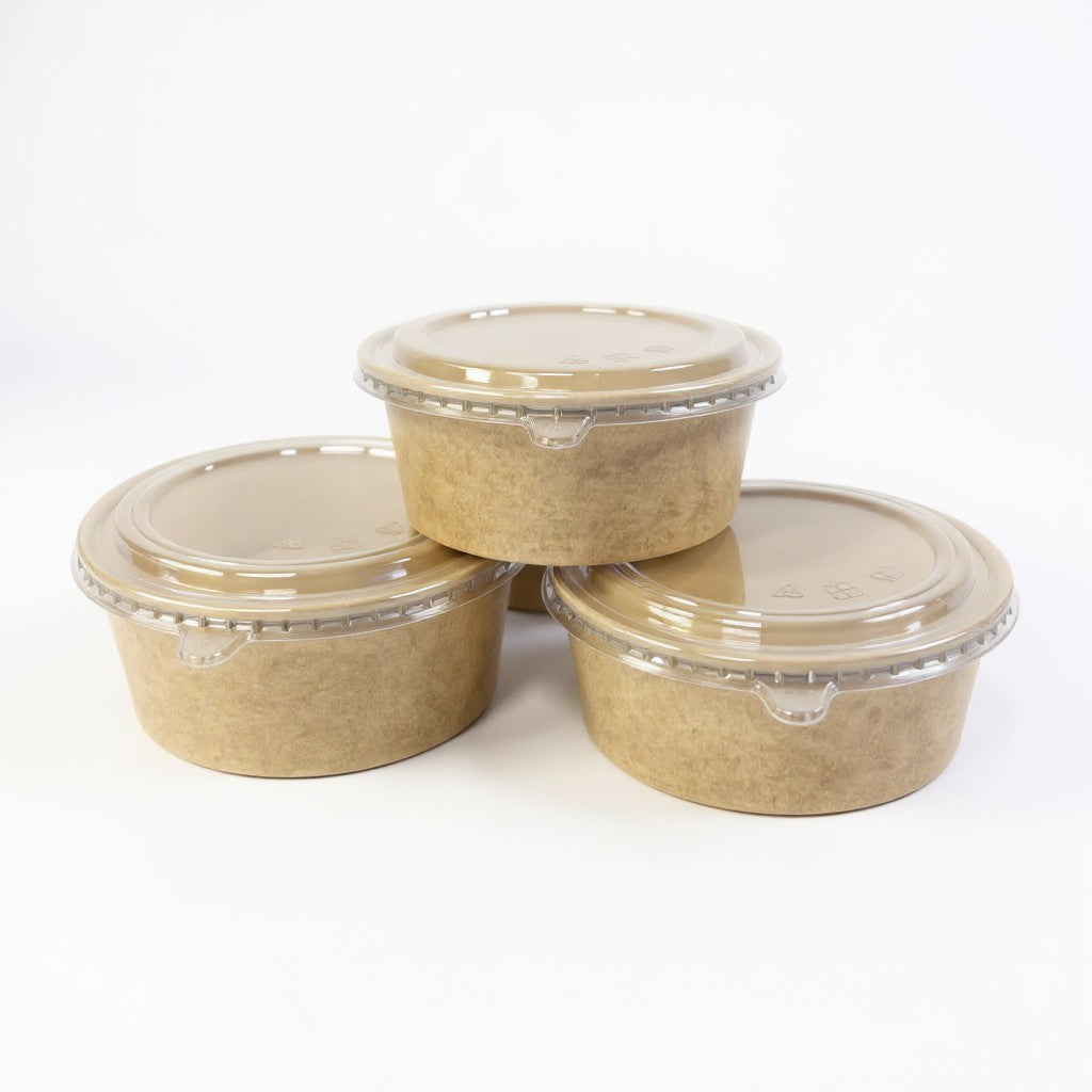 Standard meal / poke bowl - 1000ml - EcoKraft Bowl - Less than 7p Each