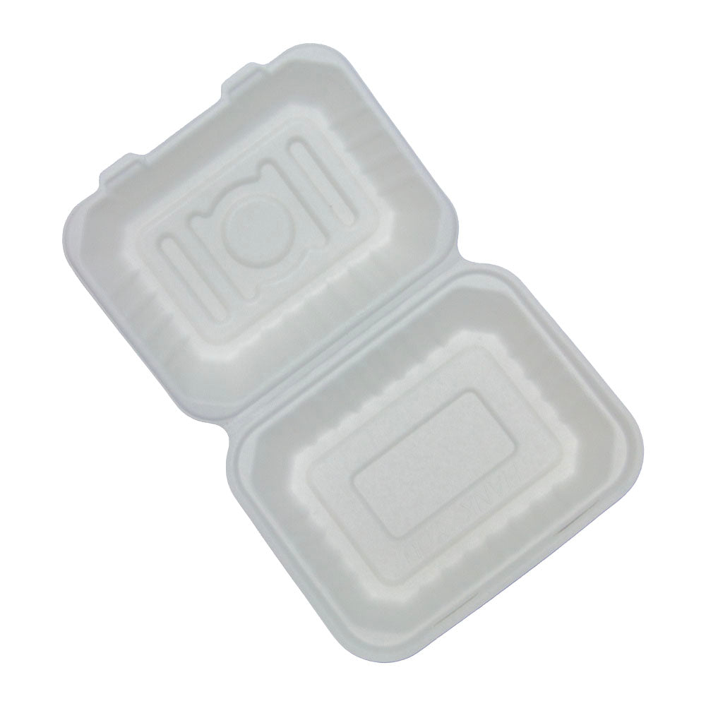 7" Sugarcane Bagasse Bio Box - Medium - (No.3) - 500 Per Carton