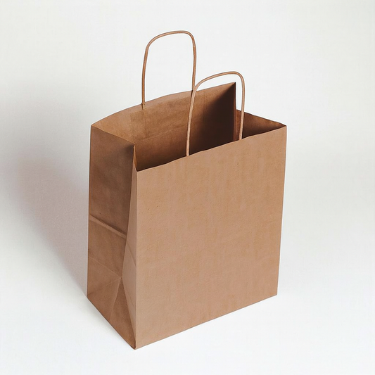 Brown Kraft Paper Carrier - Medium - 320X170X420mm (250PCS)