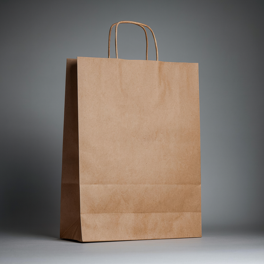 Brown Kraft Paper Carrier - Medium - 320X170X420mm (250PCS)