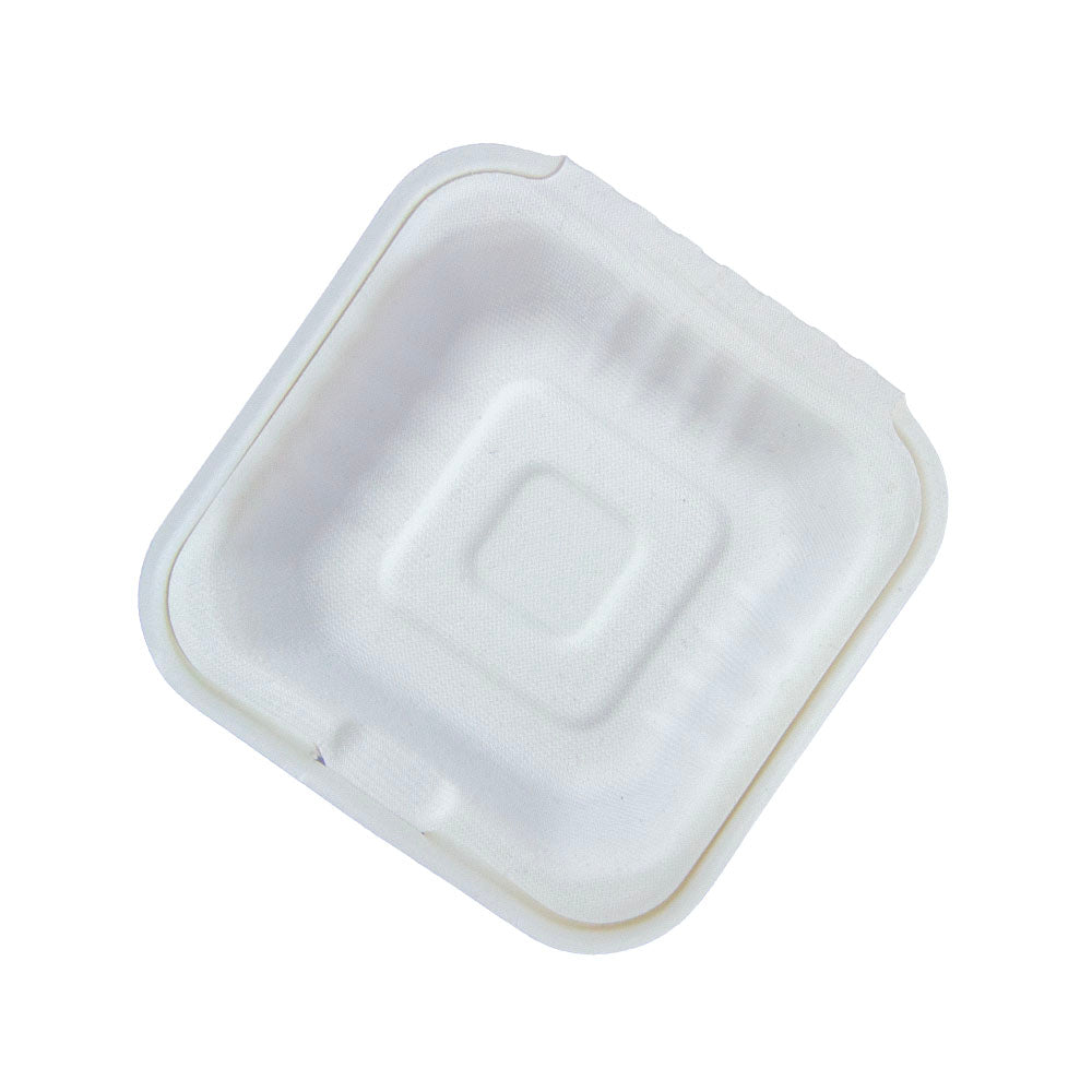 6" Sugarcane Bagasse Bio Box - Small - (No.2) - 500 Per Carton