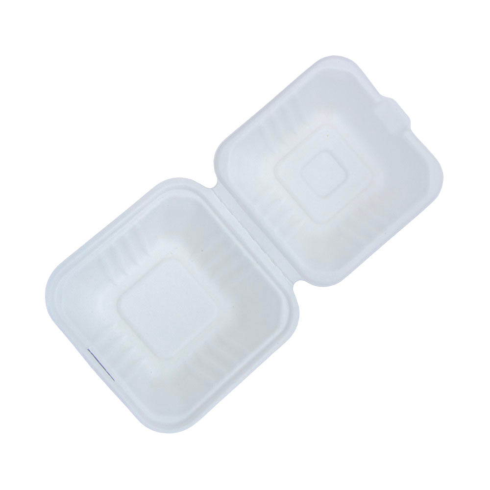 6" Sugarcane Bagasse Bio Box - Small - (No.2) - 500 Per Carton