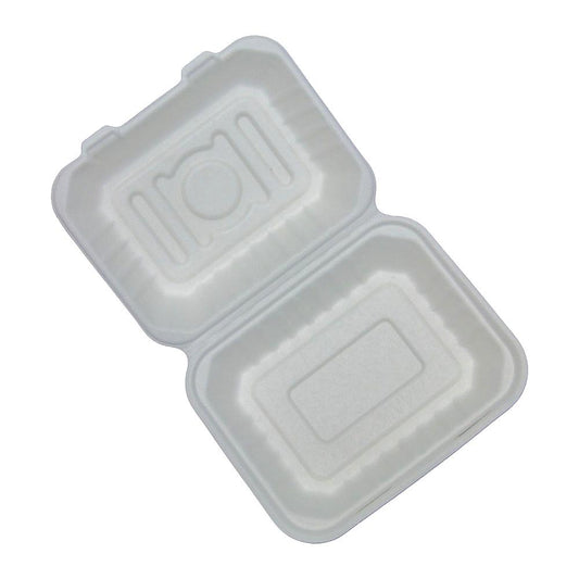 7" Sugarcane Bagasse Bio Box - Medium - (No.3) - 500 Per Carton