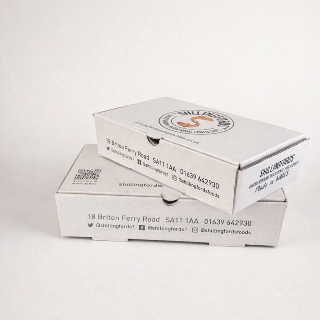 Small Fish & Chip Box - 220 x 130 x 55mm - 8p Each.