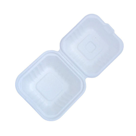 6" Sugarcane Bagasse Bio Box - Small - (No.2) - 500 Per Carton