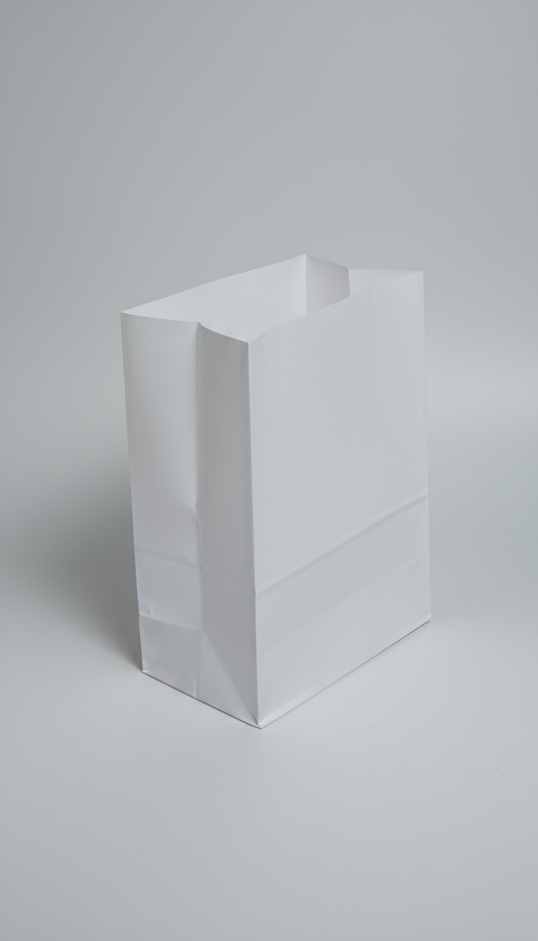 White Paper SOS Paper Bag - 230x120x300mm- 400 Per Carton