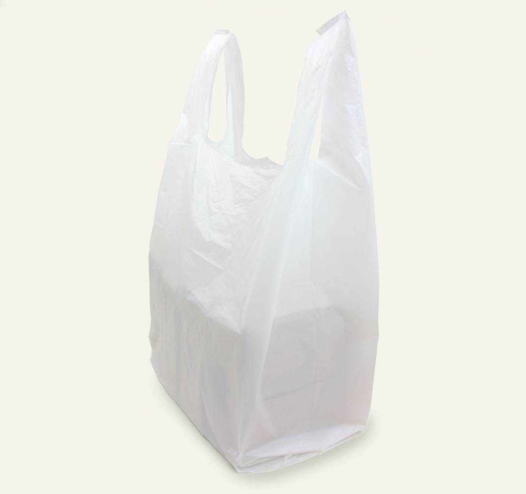 White Jumbo Vest Carrier bags - 1000 Per Carton