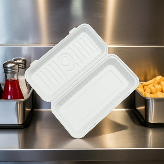 13" Sugarcane Bagasse Bio Box - XL - (No.5) - 200 Per Carton