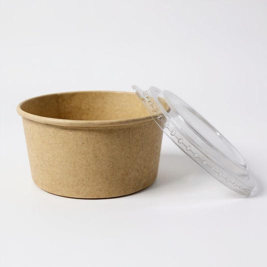 1300ML - EcoKraft SALAD BOWL & LID (600PCS)