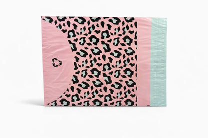 Leopard Print Mailing Bags | Large | 58x70cm | Pack of 20 | Recycled Plastic BSP Retail