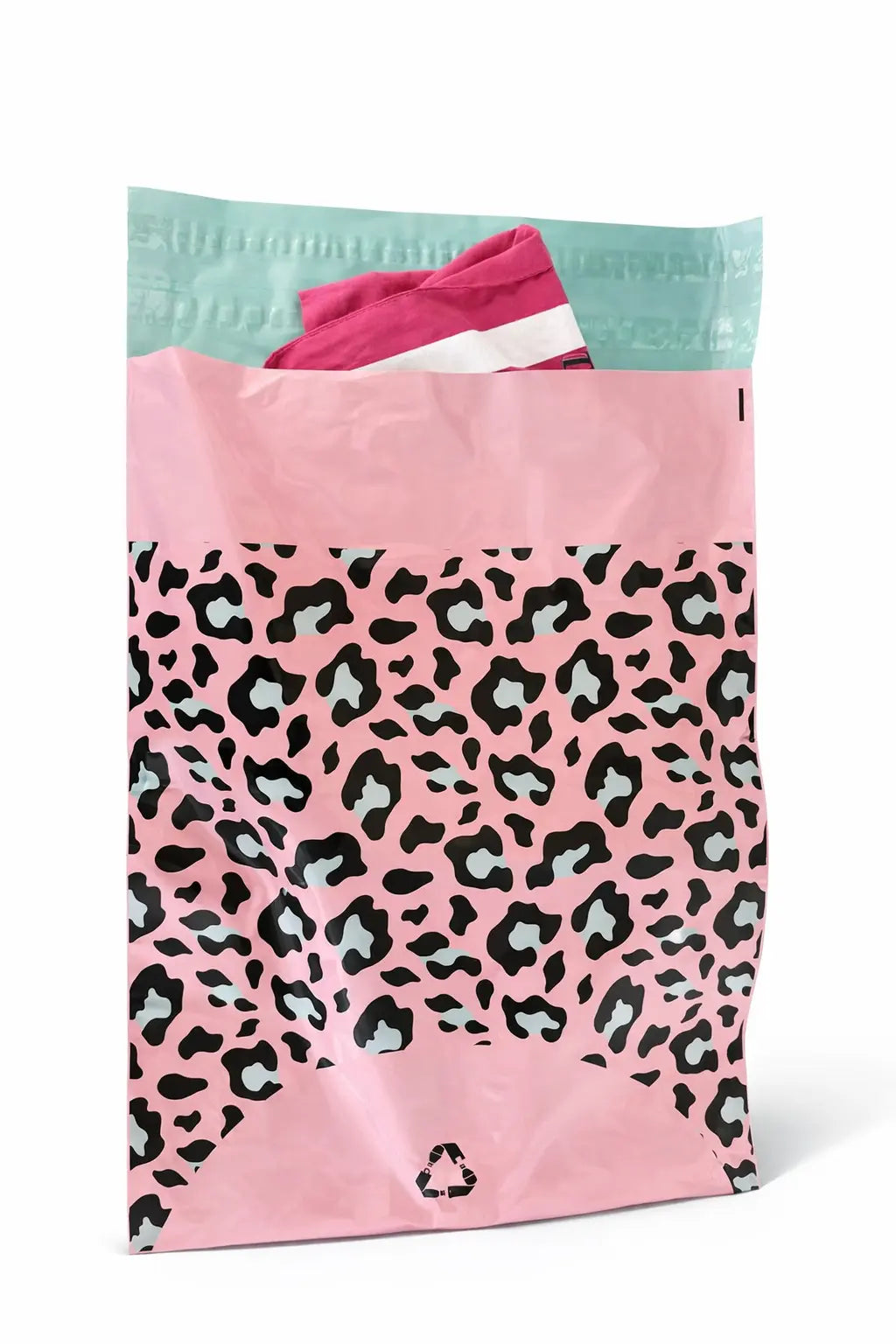 Leopard Print Mailing Bags | Medium | 39x54cm | Pack of 20 | Recycled Plastic BSP Retail