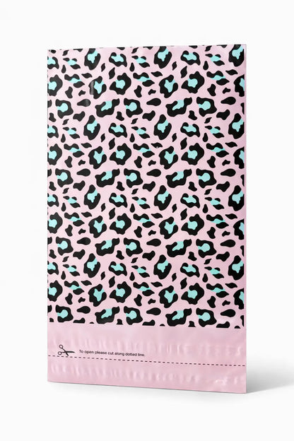 Leopard Print Mailing Bags | Small | 26x40cm | Pack of 20 | Recycled Plastic BSP Retail