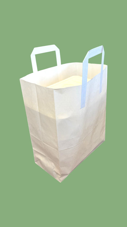 White Paper Carrier - 256x387x300mm- 250 Per Carton