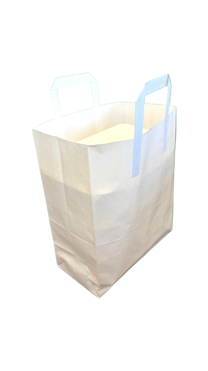White Paper Carrier - 256x387x300mm- 250 Per Carton