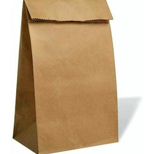 Brown Paper 'Check Out' Paper Bag - 300 Per Carton - 320X170X430MM
