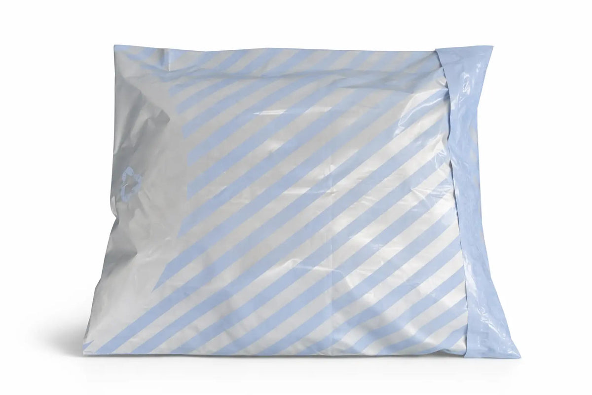 Stripe Mailing Bags | Large | 58x70cm | Pack of 20 | Recycled Plastic BSP Retail