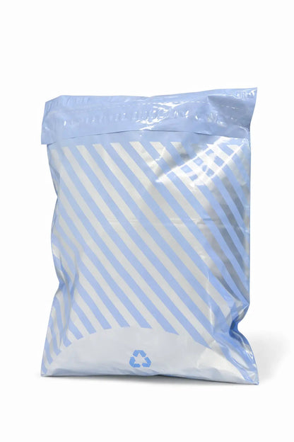 Stripe Mailing Bags | Medium | 39x54cm | Pack of 20 | Recycled Plastic BSP Retail
