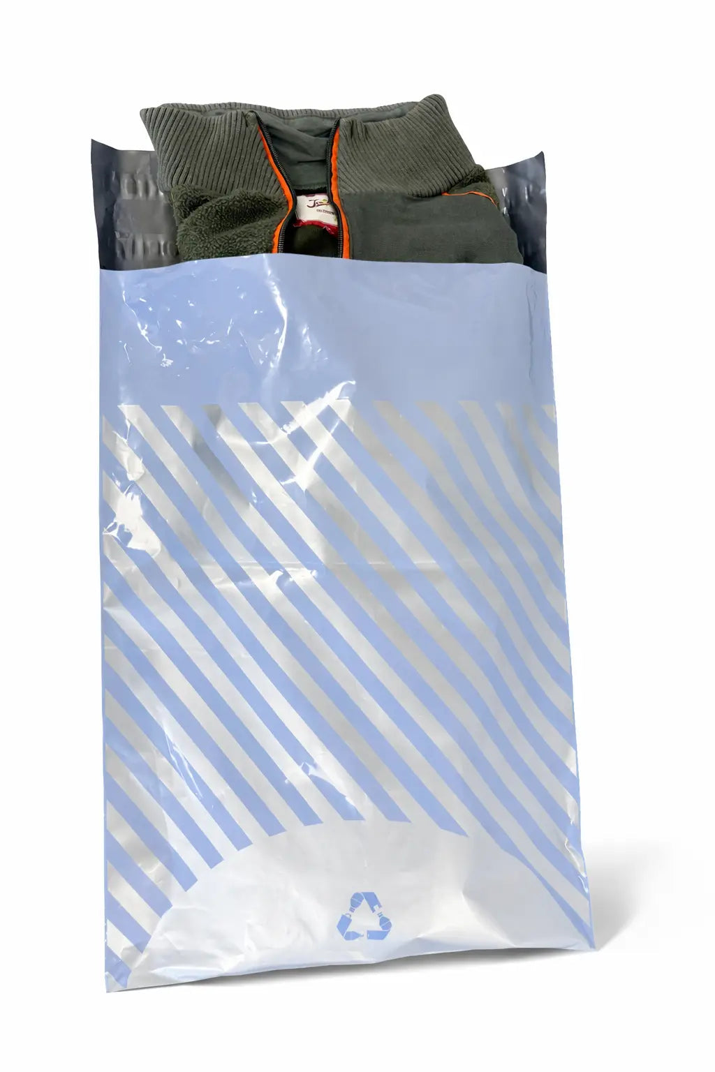 Stripe Mailing Bags | Medium | 39x54cm | Pack of 20 | Recycled Plastic BSP Retail