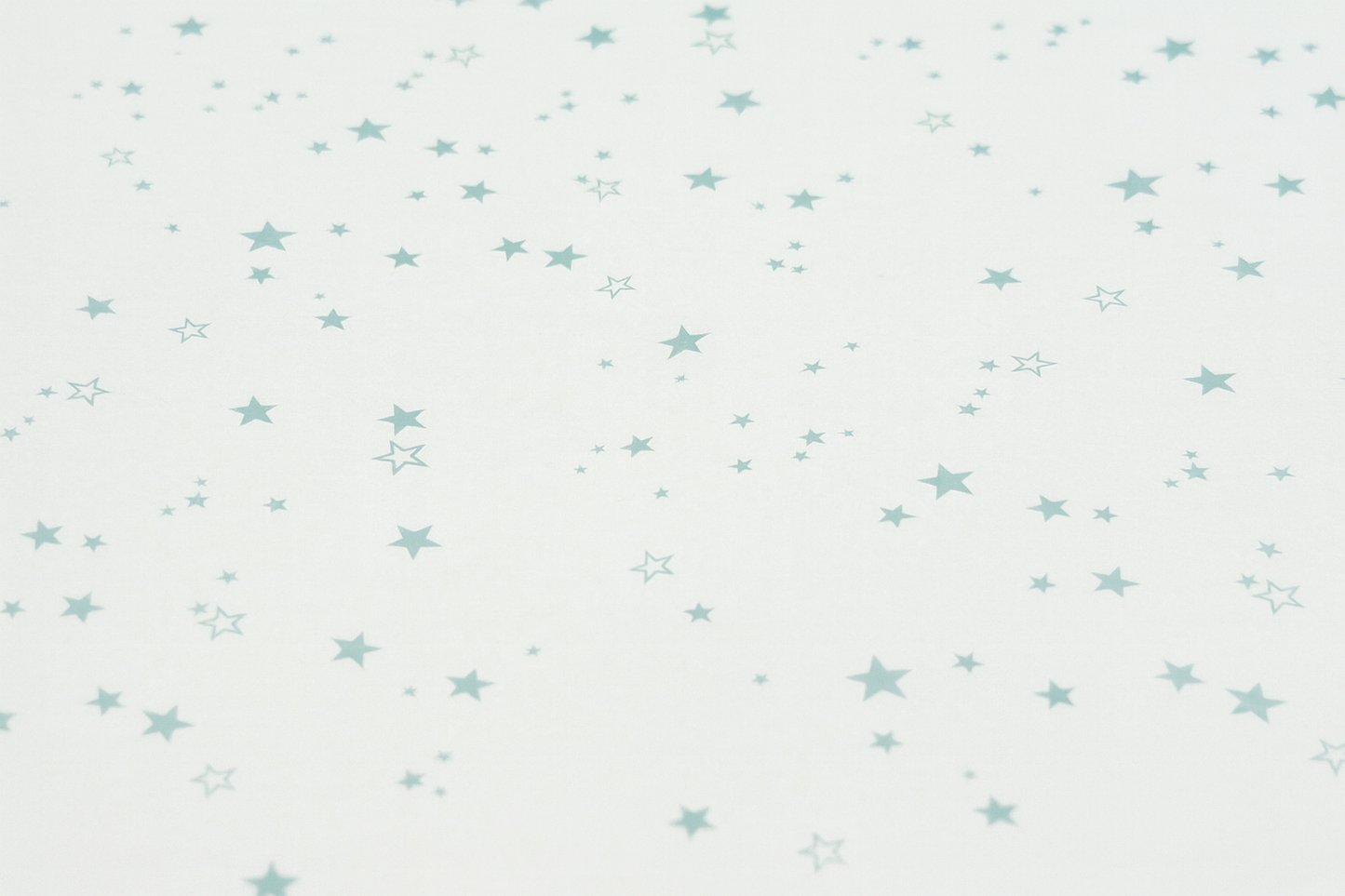 White Tissue with Teal Stars