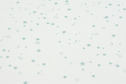 White Tissue with Teal Stars