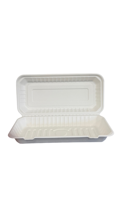 Extra Large Bagasse Clamshell – Ideal for Large Portions (From 14.5p each)