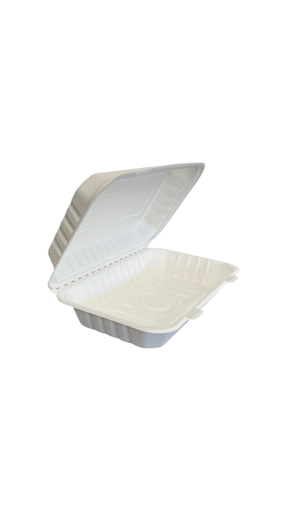 Extra Large Bagasse Clamshell – Ideal for Large Portions (From 14.5p each)