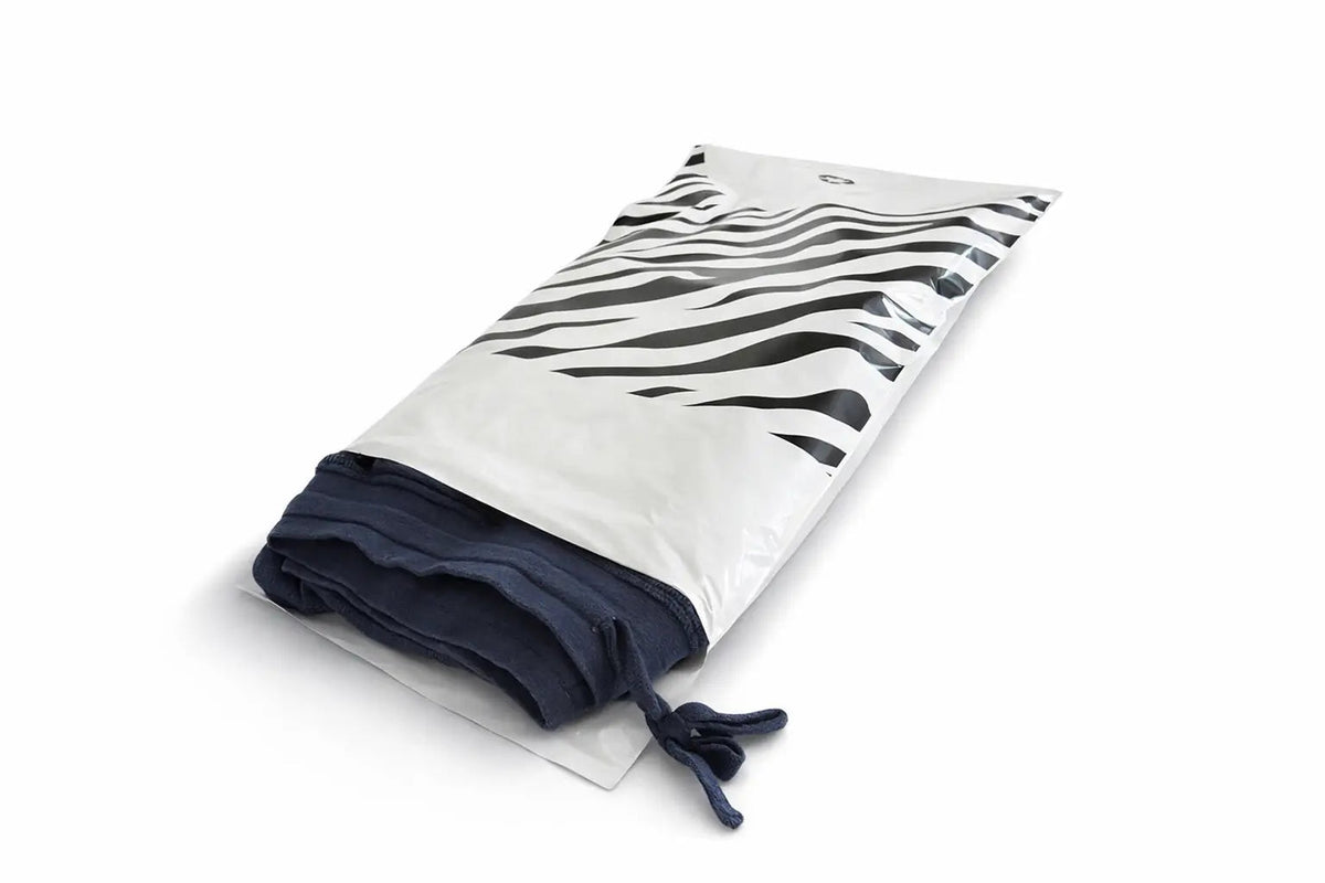Zebra Print Mailing Bags - Small 26x40cm Pack of 20 - Eco-Friendly Recycled Plastic BSP Retail