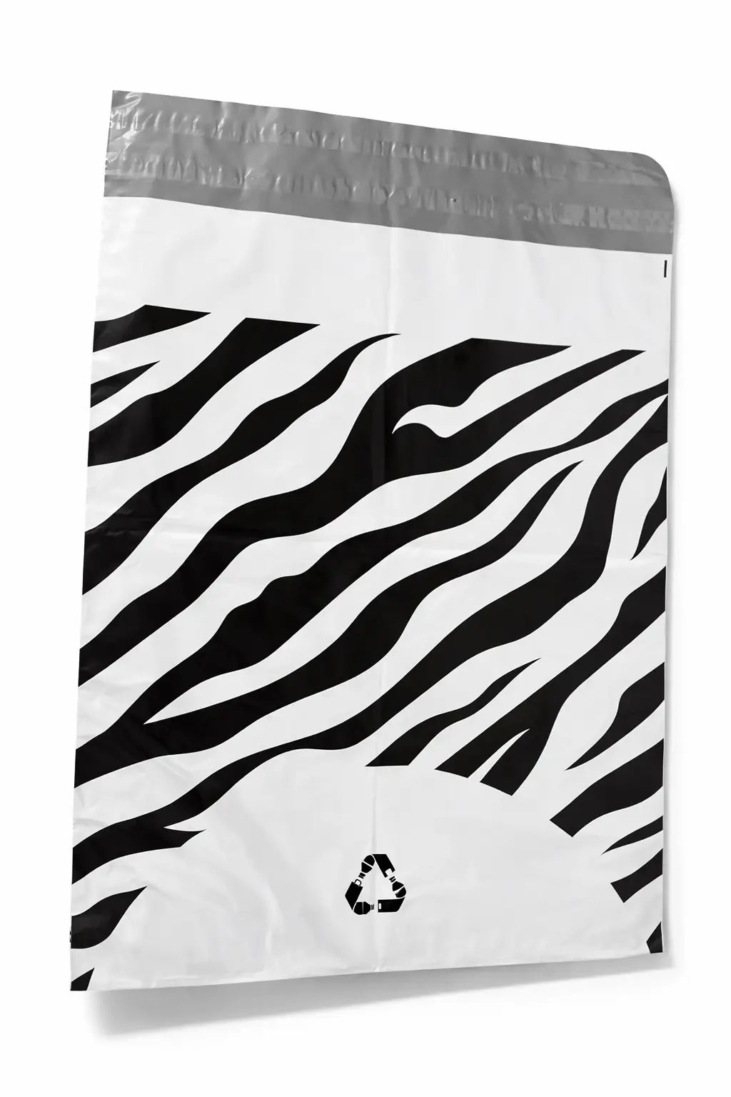 Zebra Print Mailing Bags | Large | 58x70cm | Pack of 20 | Recycled Plastic BSP Retail