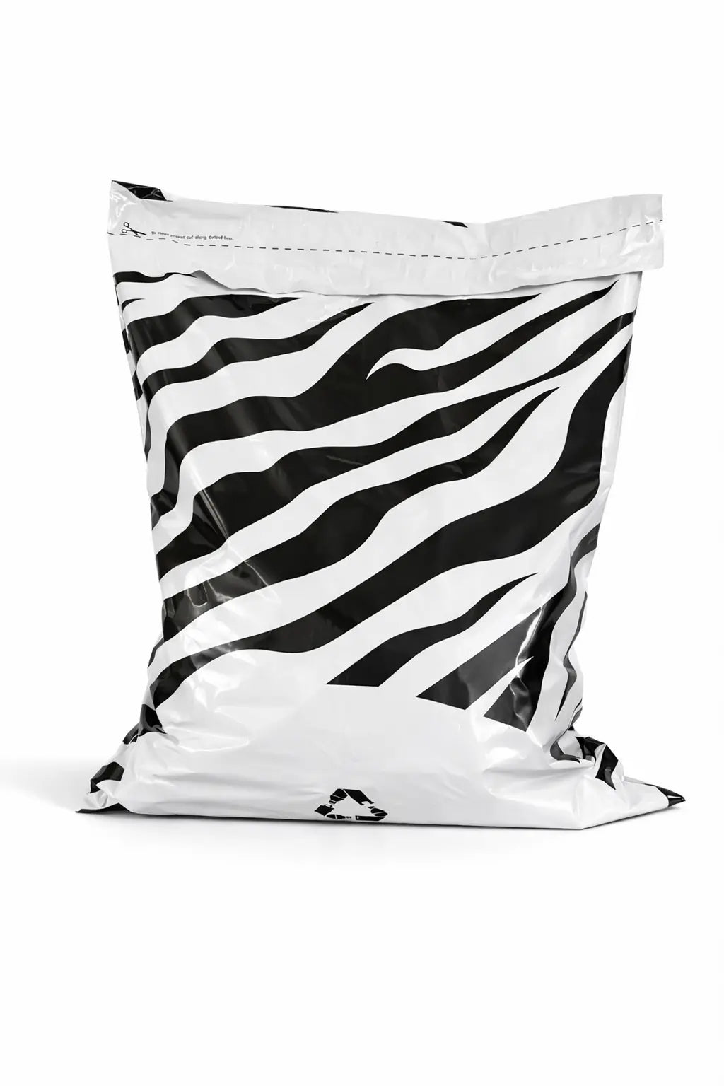Zebra Print Mailing Bags | Large | 58x70cm | Pack of 20 | Recycled Plastic BSP Retail