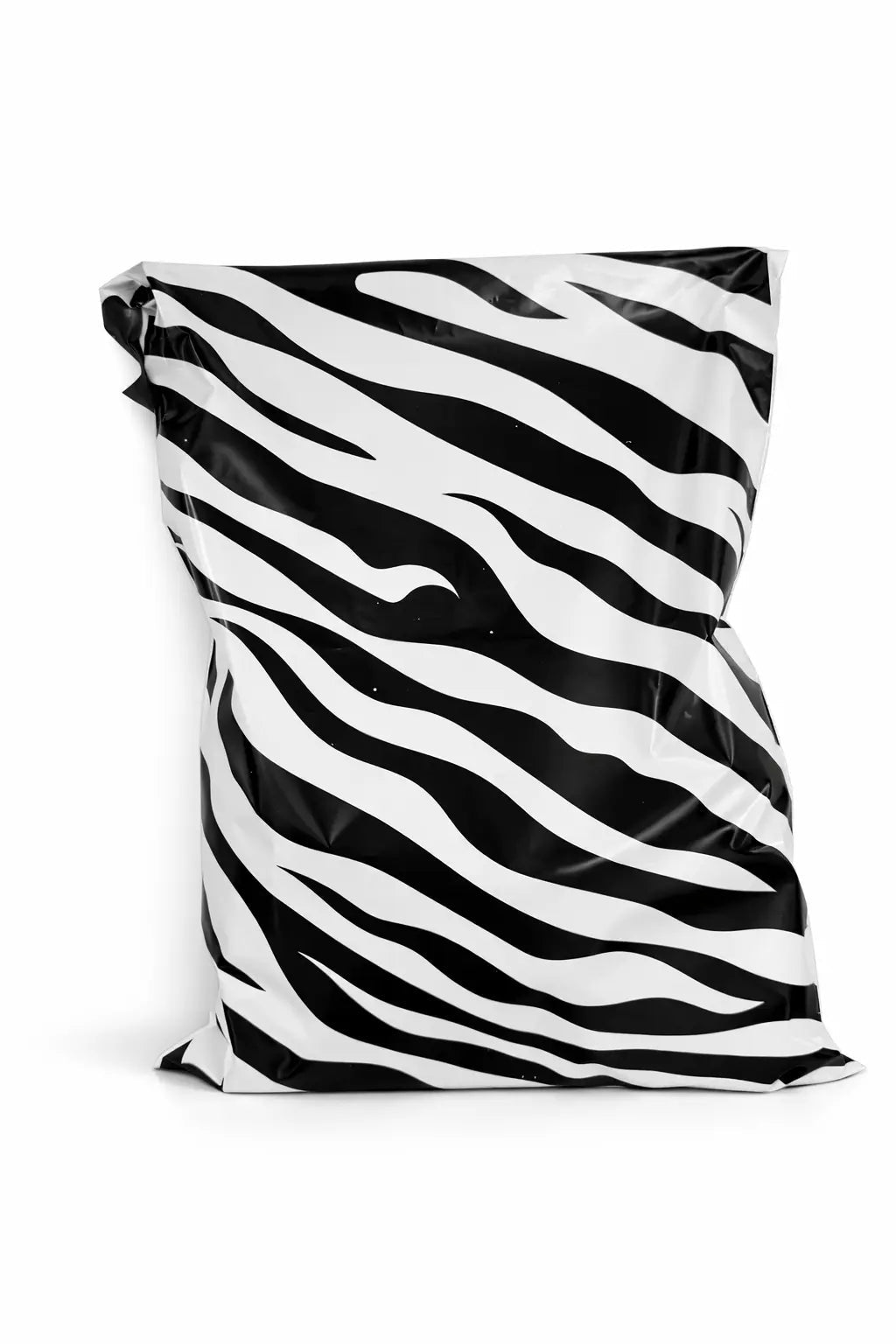 Zebra Print Mailing Bags | Medium | 39x54cm | Pack of 20 | Recycled Plastic BSP Retail