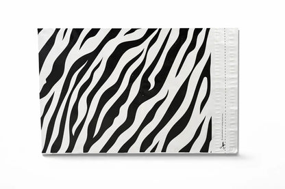 Zebra Print Mailing Bags | Medium | 39x54cm | Pack of 20 | Recycled Plastic BSP Retail